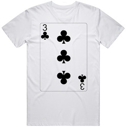 Three Of Clubs Playing Card Group Halloween Costume T Shirt