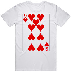 Nine Of Hearts Playing Card Group Halloween Costume T Shirt