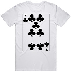Seven Of Clubs Playing Card Group Halloween Costume T Shirt
