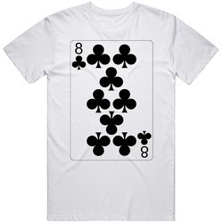 Eight Of Clubs Playing Card Group Halloween Costume T Shirt