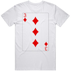 Three Of Diamonds Playing Card Group Halloween Costume T Shirt