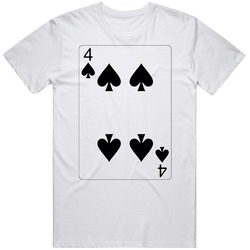 Four Of Spades Playing Card Group Halloween Costume T Shirt