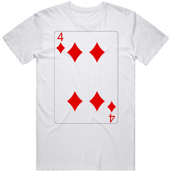 Four Of Diamonds Playing Card Group Halloween Costume T Shirt