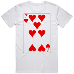 Seven Of Hearts Playing Card Group Halloween Costume T Shirt