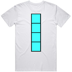 Tetris Blocks 4 Squares Straight Line Group Halloween Costume T Shirt