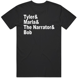 Tyler & Marla& The Narrator & Bob Fight Club Movie Fan T S