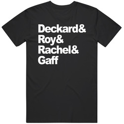 Deckard & Roy & Rachel & Gaff Blade Runner Movie Fan T Shi