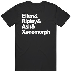 Ellen & Ripley & Ash & Xenomorph Alien Movies Fan T Shirt