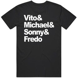 Vito & Michael & Sonny & Fredo The Godfather Movies Fan T 