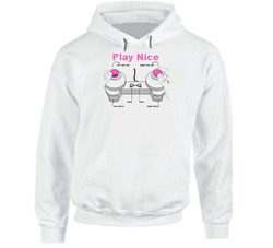 Play Nice Nipple Controller Funny Video Game Hoodie