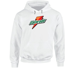 White Gatorade Drinking Energy Logo Apparel Hoodie