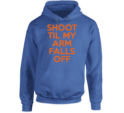 Kevin Durant Shoot Till My Arm Falls Off Basketball Hoodie