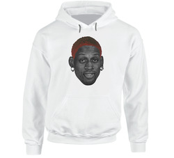 Dennis Rodman Big Head Chicago Basketball Fan Hoodie