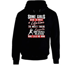 My Daughter is My Favorite Player Softball Mom T-Shirt - Gift for Mom Hoodie
