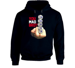 You Mad Bro Tom Brady 5 Rings Middle Finger Super Bowl Goat Hoodie