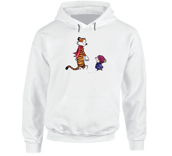 Calvin And Hobbes Exploring Snow Hoodie