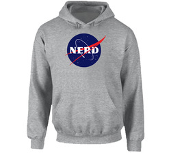 Nasa Nerd Logo Parody Hoodie
