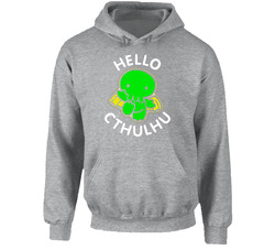 Hello Cthulhu Kitty Parody Hoodie