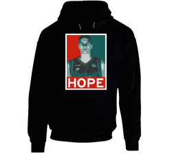 Kristaps Porzingis Hope Poster Parody New York Basketball Draft 2015 Sports Hoodie