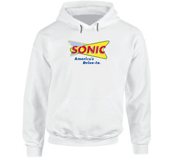 Sonic Drive-in Fast Food Restaurant Distressed Look Hoodie