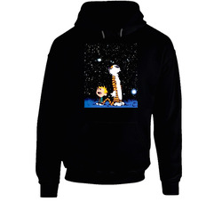 New Calvin And Hobbes Stargazing Hoodie