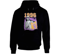 Kobe Bryant 1996 Draft Day Black Mamba Number 8 Tribute Hoodie