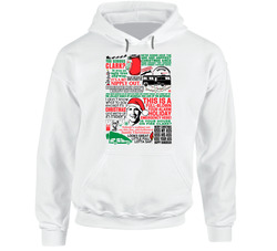 National Lampoon's Christmas Vacation Movie Quote Mashup Hoodie