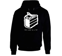 Portal The Cake Is A Lie Orange Box Video Game Hoodie