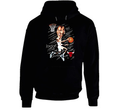 Michael Jordan Retro Basketball Caricature Hoodie
