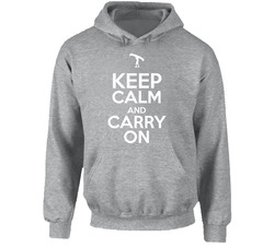 Keep Calm And Carry On Portage Canoe Hoodie
