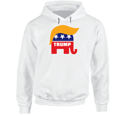 Donald Trump Hair Gop Elephant Hoodie