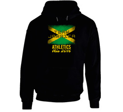 Jamaica Athletics Rio 2016 Olympic Team Flag Hoodie
