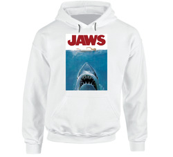 Jaws - Original Movie Poster - Steven Spielberg - Richard Dreyfuss, Roy Scheider, Robert Shaw - As Worn By Gord Downie - The Tragically Hip - Hoodie