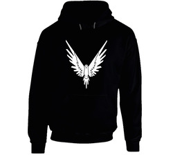 New Maverick Bird White Logo Logan Paul Black  From Us Hoodie