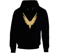 Maverick Bird Gold Logo Logan Paul Black Hoodie From Us 100% Cotton Hoodie