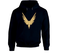 Maverick Bird Gold Logo Logan Paul Navy Hoodie From Us 100% Cotton Hoodie