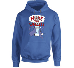 Nuke The Whales Funny Cartoon Hoodie