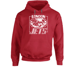 Retro Tv Show Red Dwarf London Jets Red Hoodie