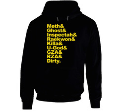 Meth & Ghost & Inspectah Wu Tang Clan Members Rap Hoodie