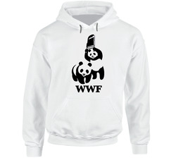 Funny Wwf Parody Panda Wildlife Joke Wrestling Hoodie