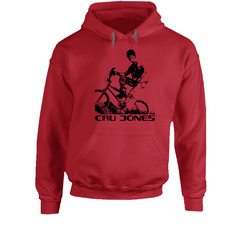 Cru Jones Rad Bike Retro Red Hoodie