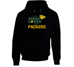 This Nurse Loves Her Packers Football T Shirt - Green Bay Team Colors Hoodie