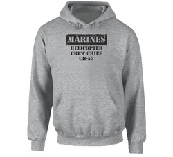 Helicopter Crew Chief Ch-53 Marines Hoodie