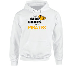 This Girl Loves Her Pirates Baseball T Shirt - Pittsburgh Pirates Team Colors Hoodie