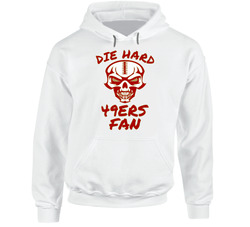 Die Hard 49ers Fan Football T Shirt - San Francisco 49ers Team Colors Hoodie