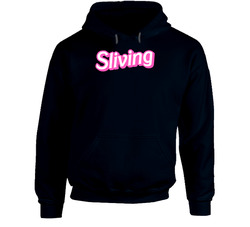 Sliving Slaying And Living Paris Hilton Word Funny Hoodie