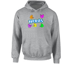 Nerds Candy Retro Logo Distressed Vintage Hoodie