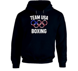 Team Usa Boxing Olympics Event Patriotic Rings Hoodie
