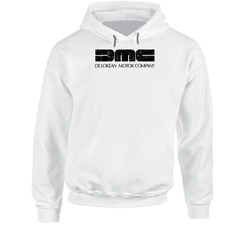 Dmc Delorean Motor Company Automobile Car Truck Motorcycle Auto Parts Cool Distressed Style Brand Logo Emblem Hoodie