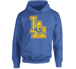 La Rams Blue Hoodie